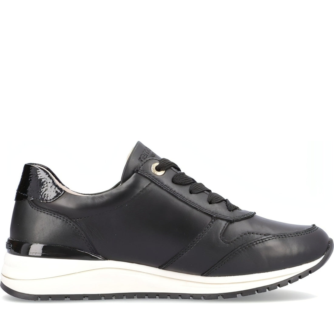 Remonte womens black casual closed sport shoe | Vilbury London