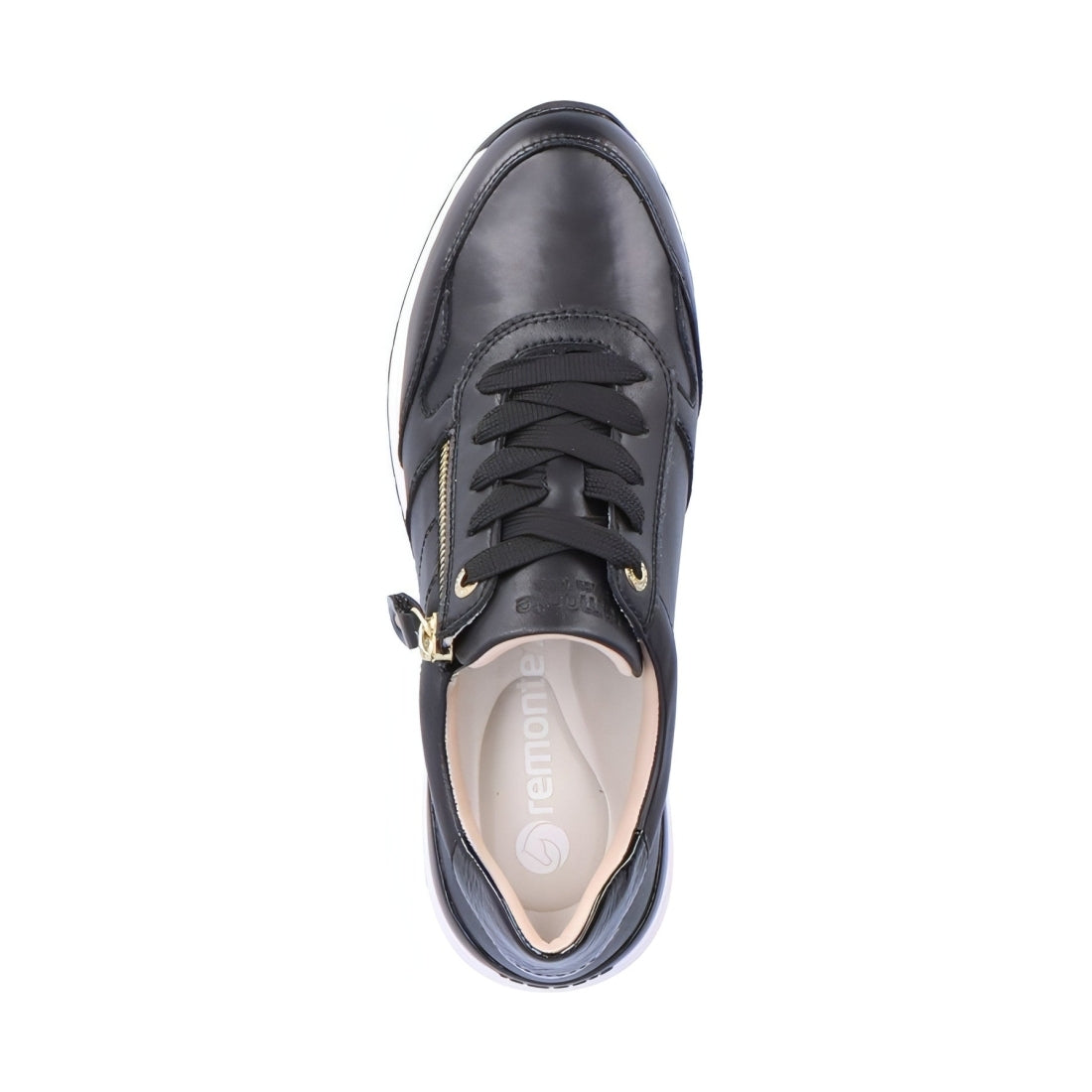 Remonte womens black casual closed sport shoe | Vilbury London