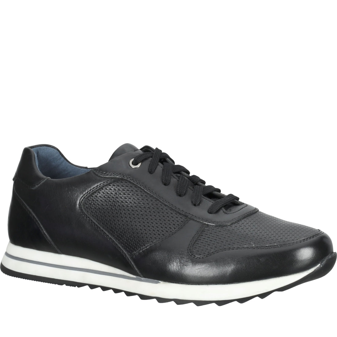 Mercedes Mens schwarz casual closed shoes | Vilbury London