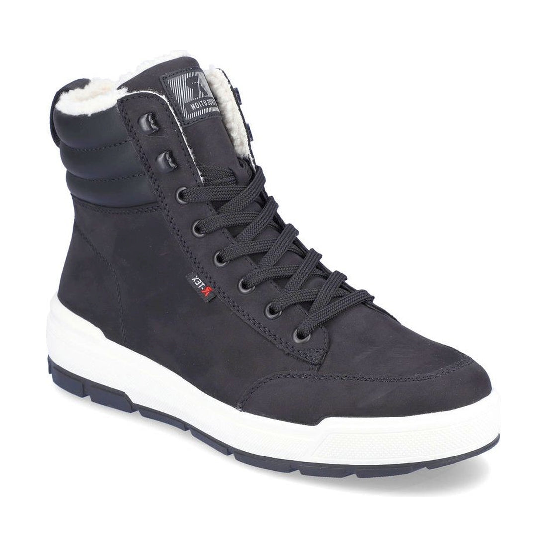 R-Evolution mens black casual closed booties | Vilbury London