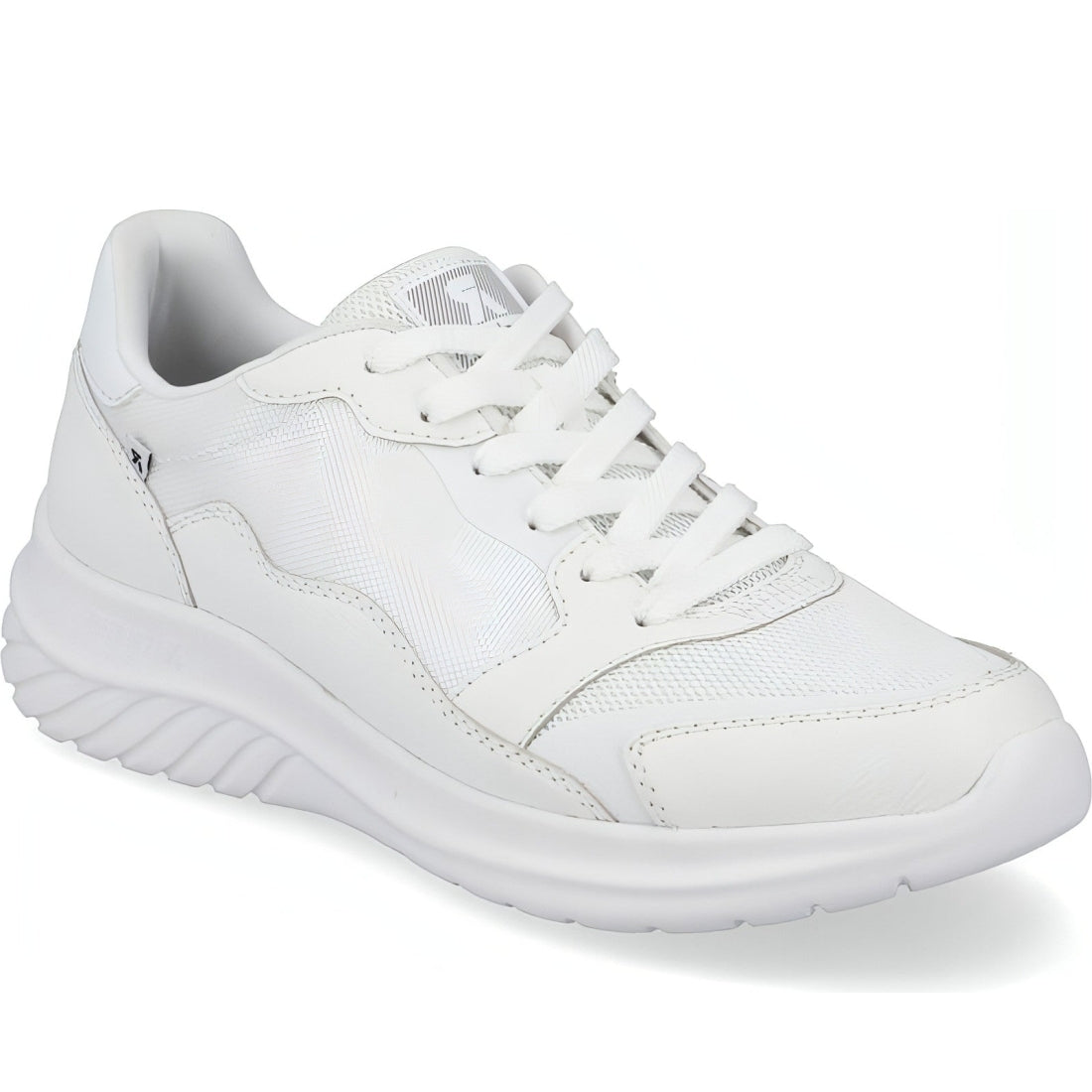 Rieker mens white casual closed sport shoe | Vilbury London