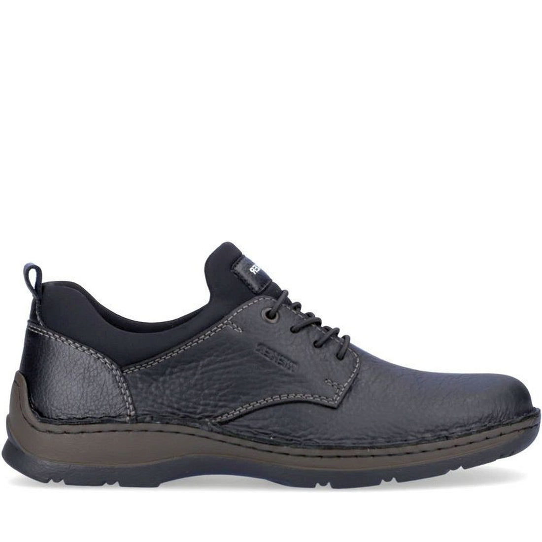 Rieker mens black casual closed booties | Vilbury London