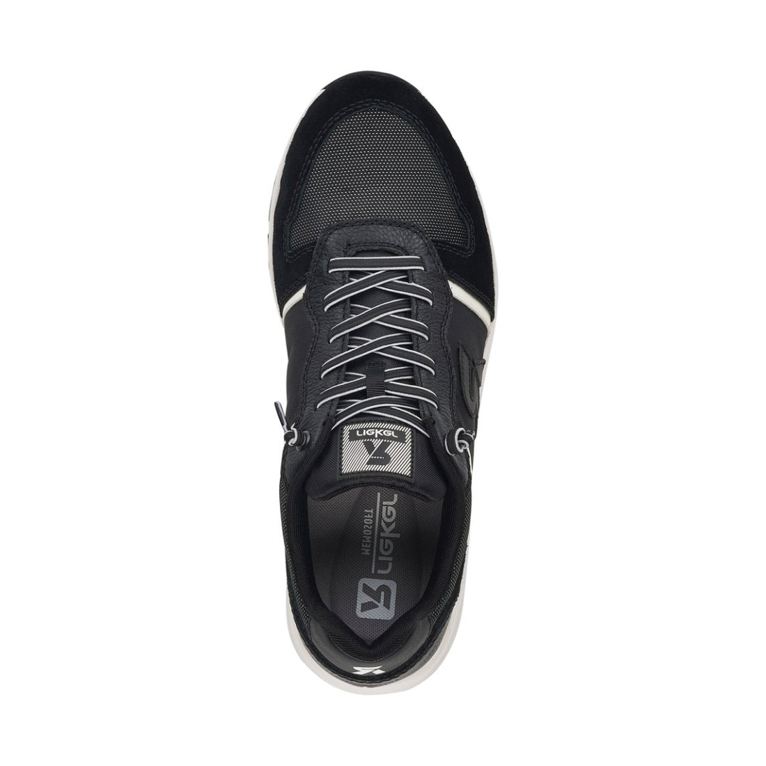 Rieker Mens schwarz casual closed shoes | Vilbury London