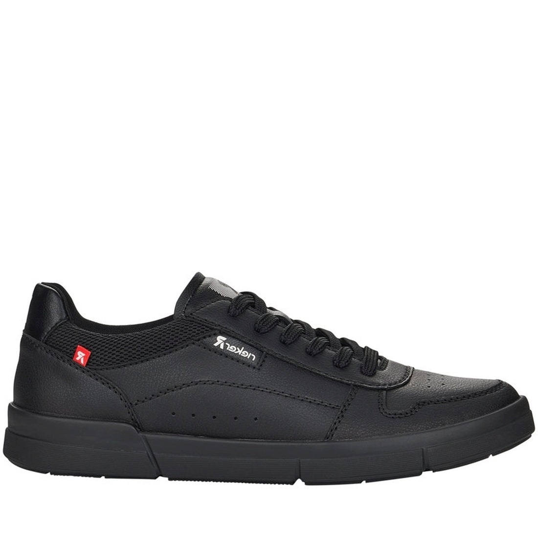 Rieker Mens black casual closed shoes | Vilbury London