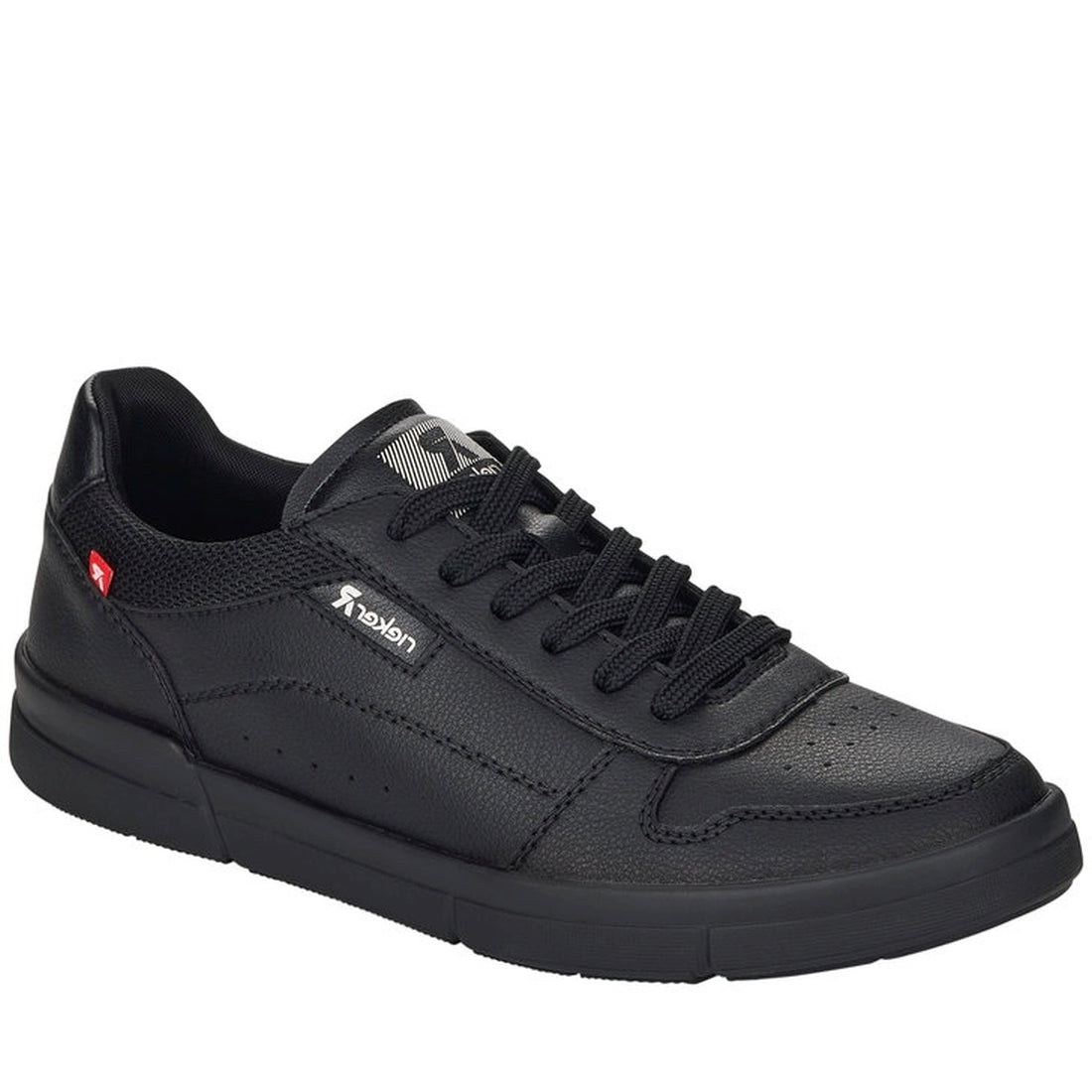 Rieker Mens black casual closed shoes | Vilbury London