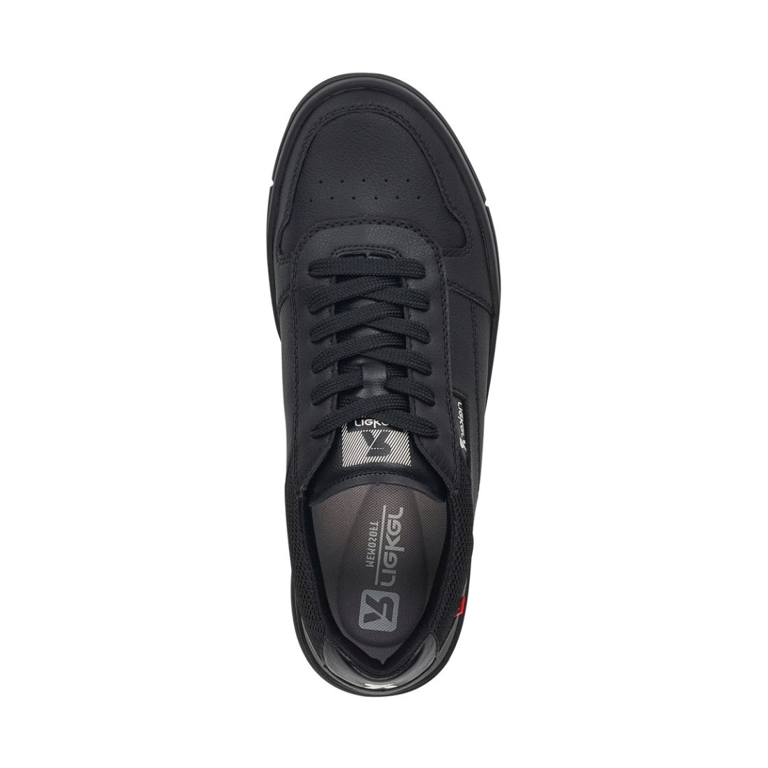 Rieker Mens black casual closed shoes | Vilbury London