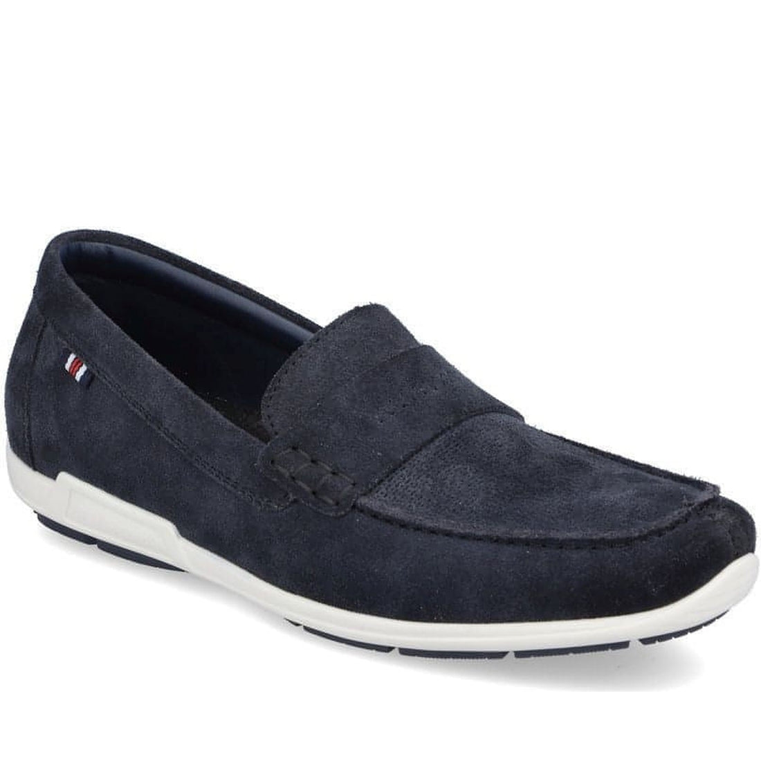 Rieker mens blue casual closed mocasins | Vilbury London