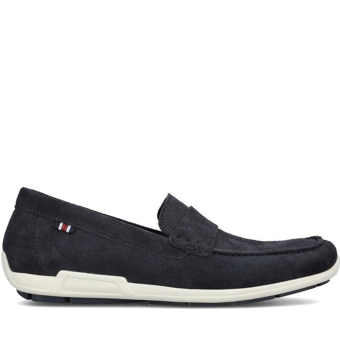 Rieker mens blue casual closed mocasins | Vilbury London