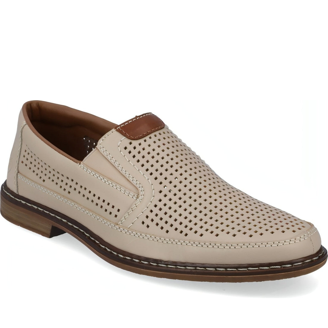 Rieker mens beige classic closed formal | Vilbury London