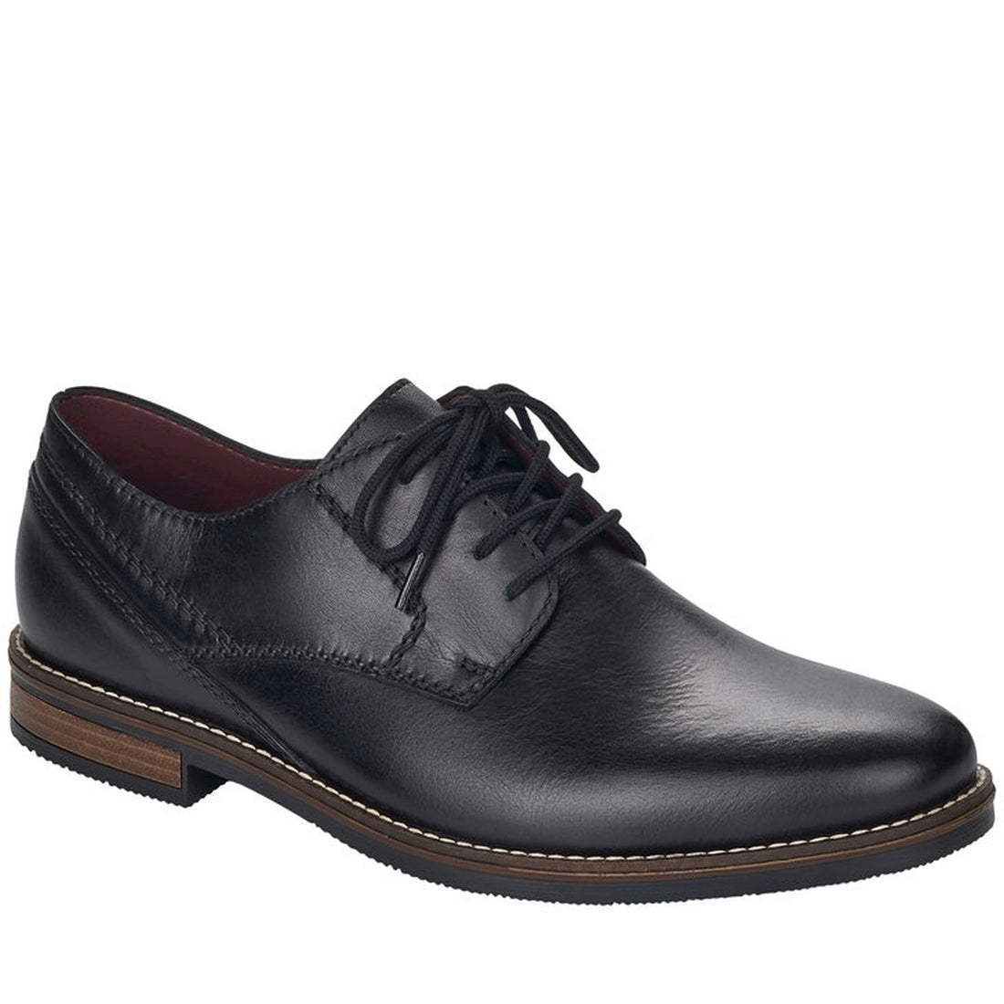 Rieker Mens nero casual closed shoes | Vilbury London