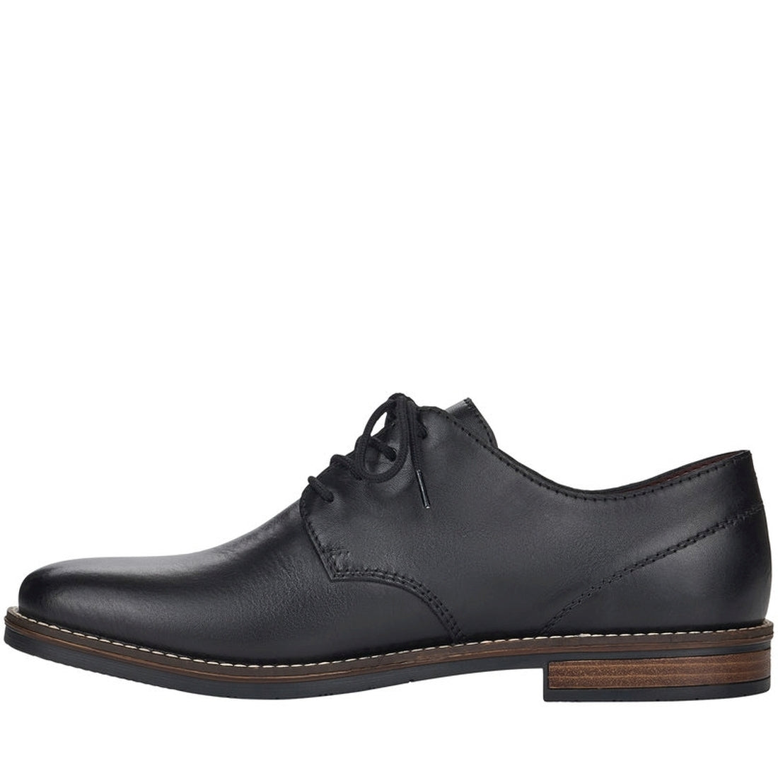 Rieker Mens nero casual closed shoes | Vilbury London