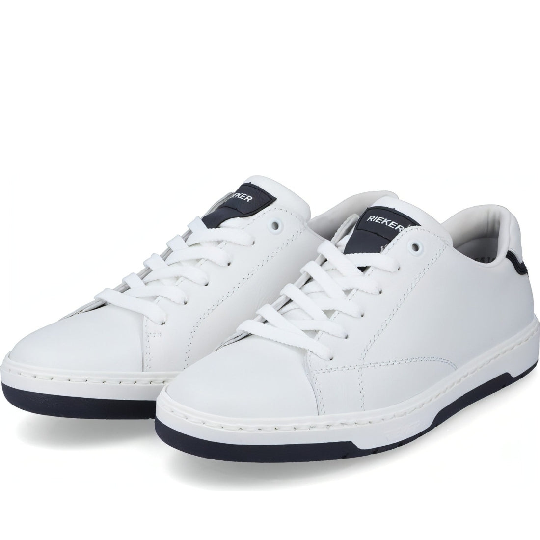 Rieker mens white casual closed sport shoe | Vilbury London