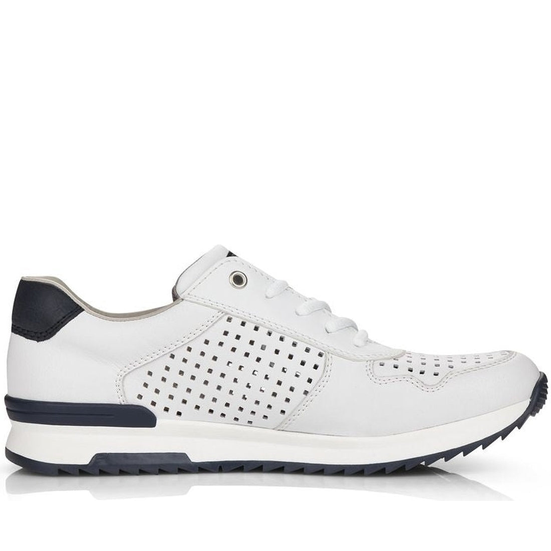 Rieker mens white casual closed sport shoe | Vilbury London