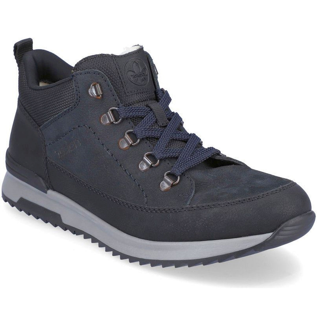 Rieker mens blue casual closed booties | Vilbury London