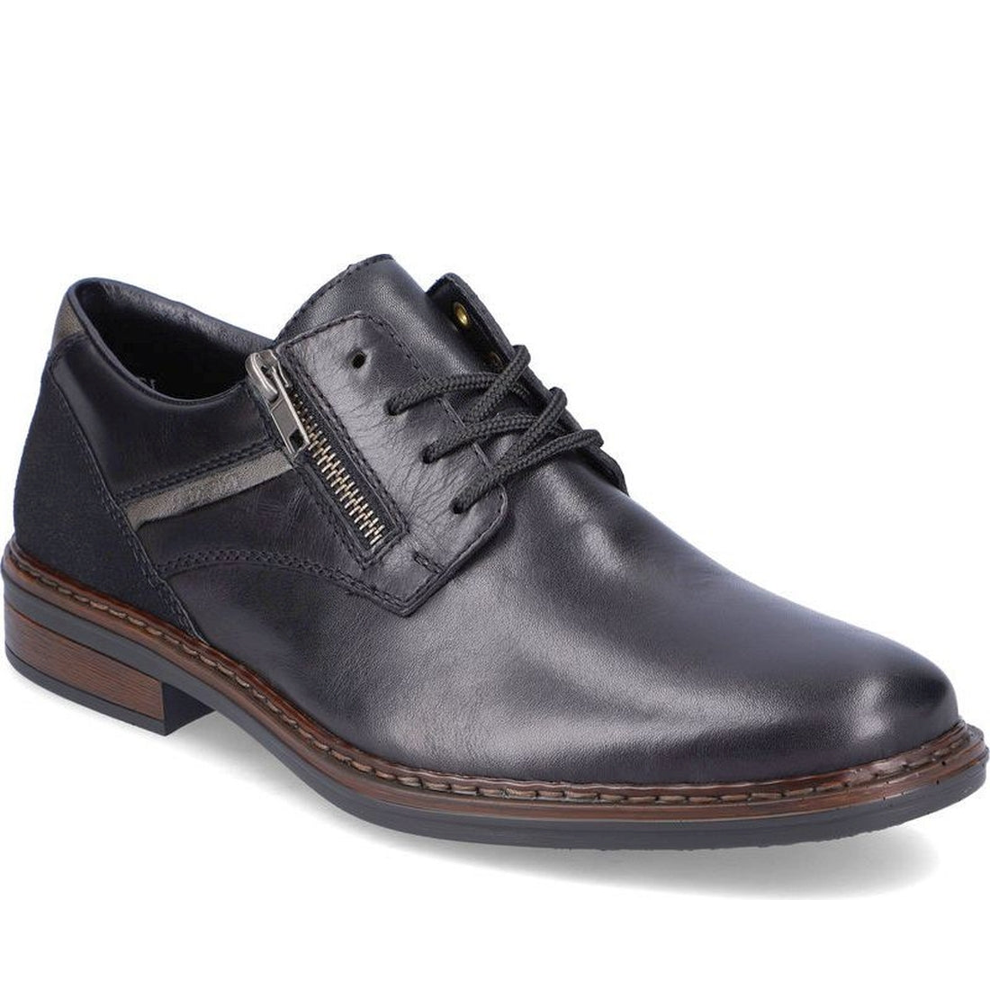 Rieker mens black classic closed formal | Vilbury London