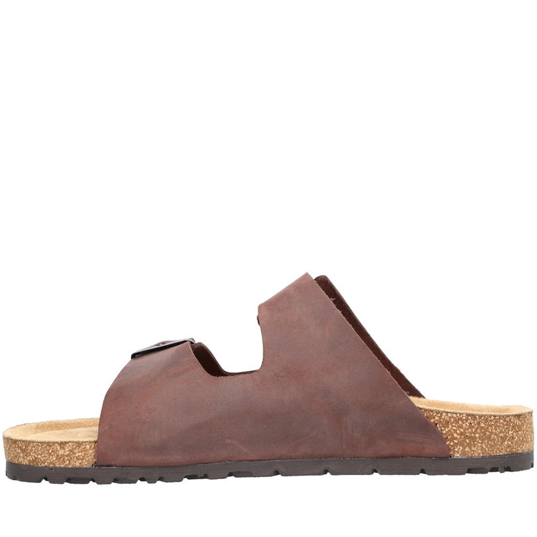 Rieker Mens kastanie casual open mules | Vilbury London