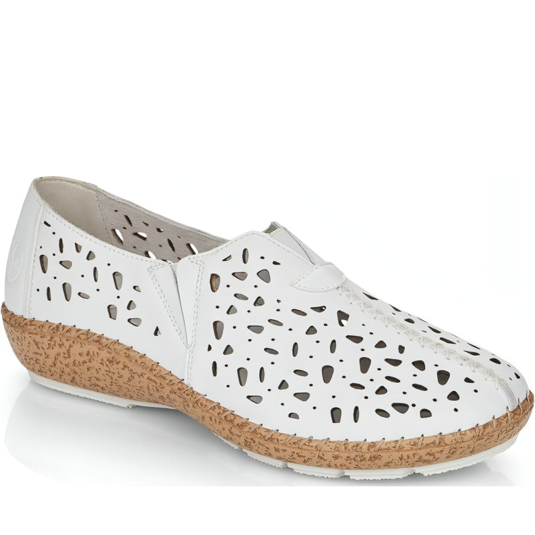 Rieker womens white casual closed sandals | Vilbury London