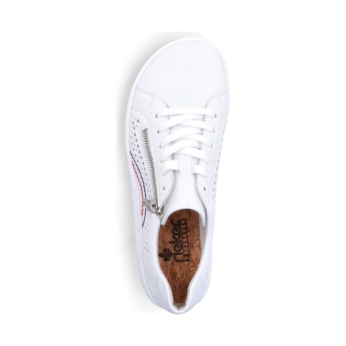 Rieker womens white casual closed sport shoe | Vilbury London