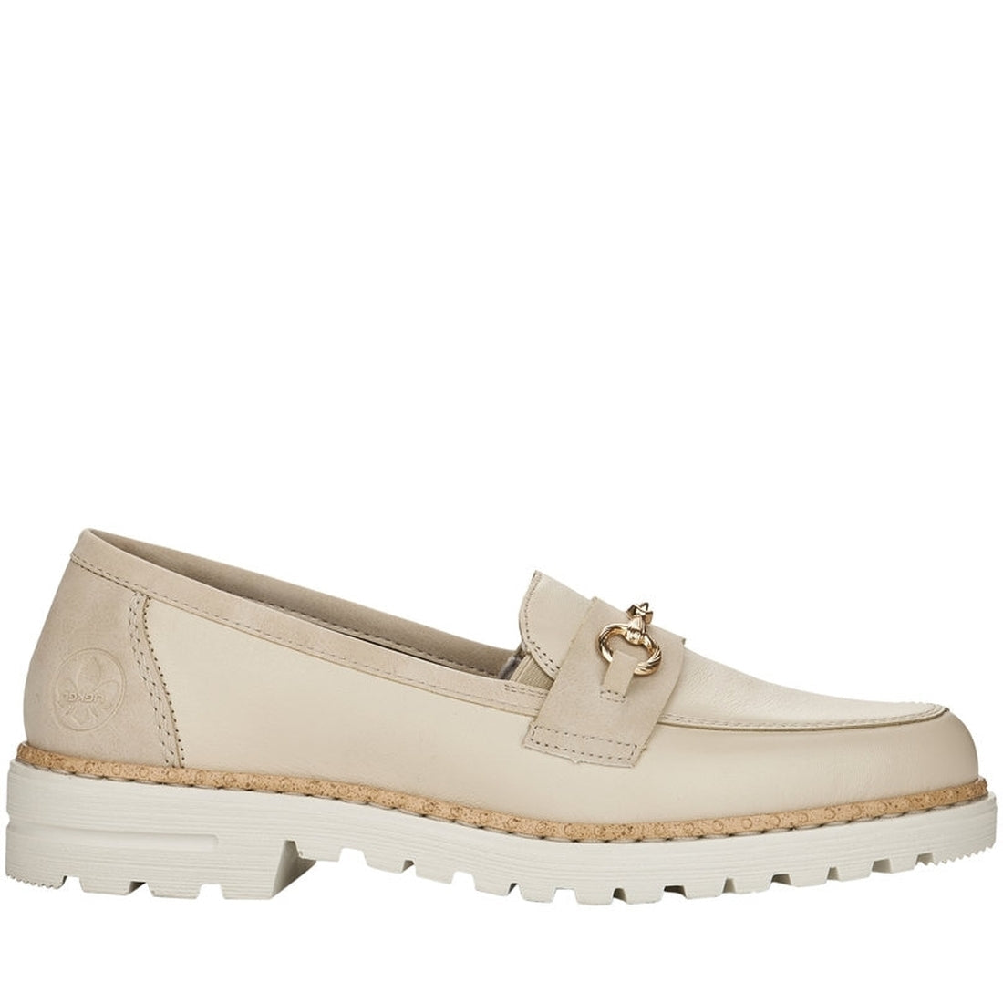 Rieker Womens offwhite casual closed shoes | Vilbury London