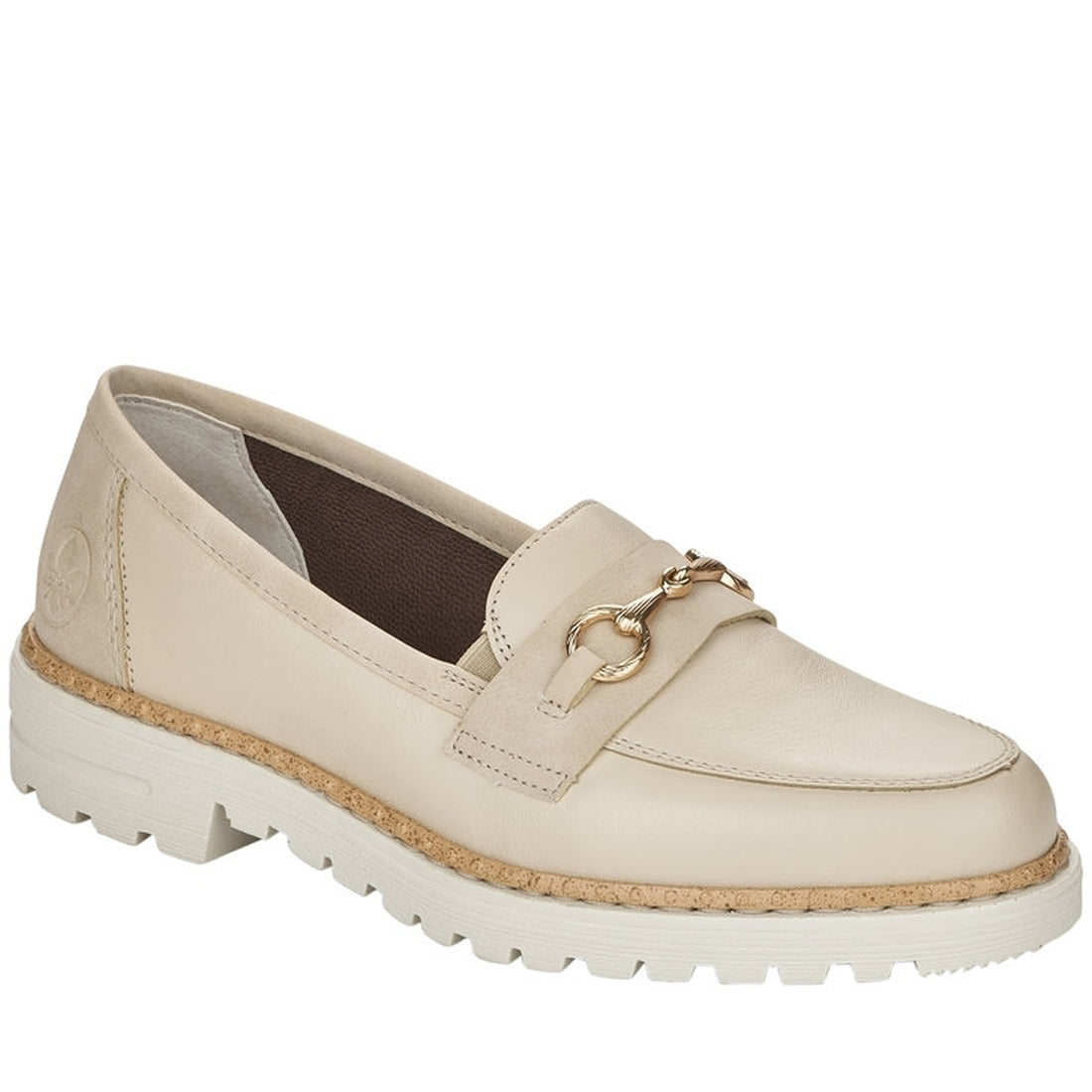 Rieker Womens offwhite casual closed shoes | Vilbury London