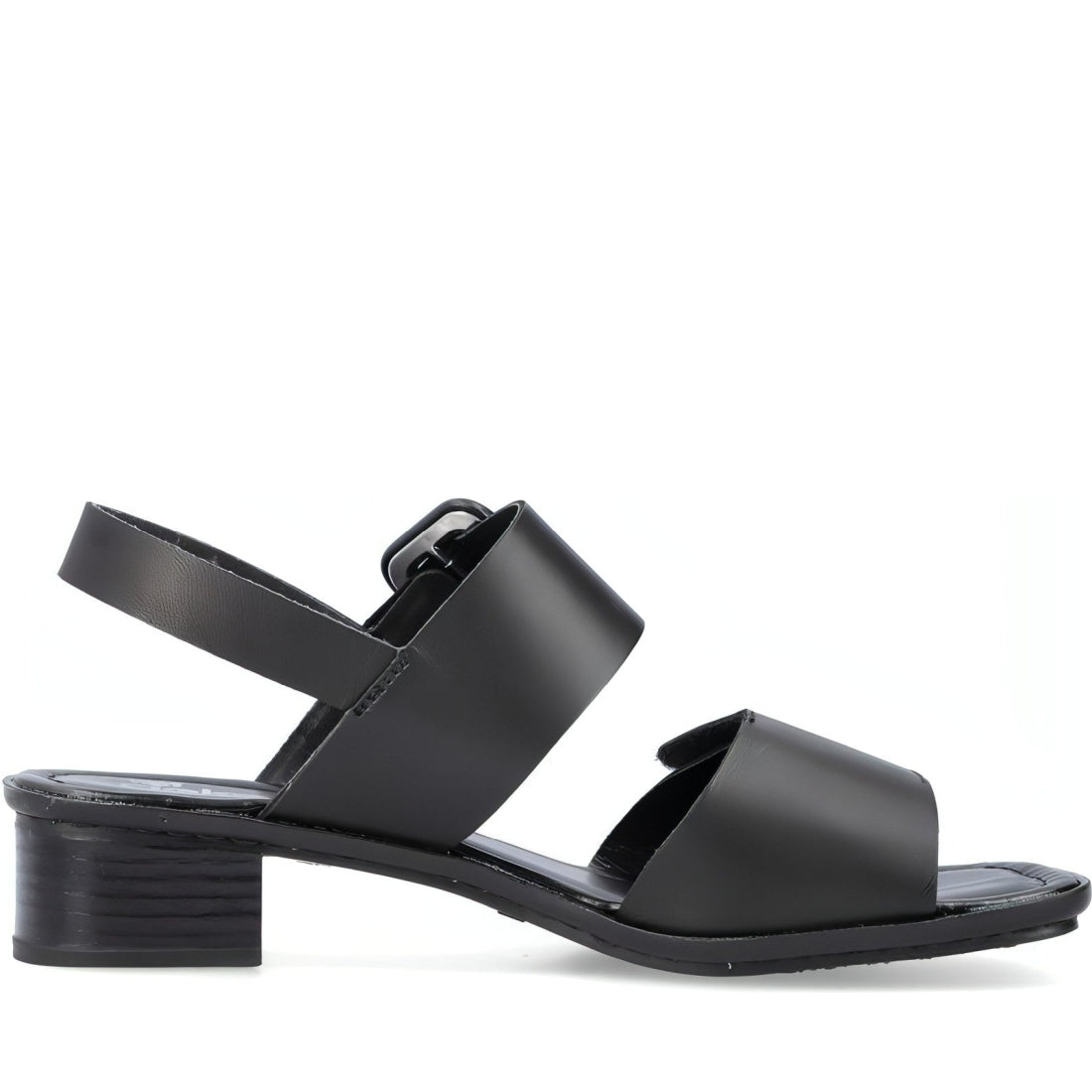 Rieker womens black casual open sandals | Vilbury London