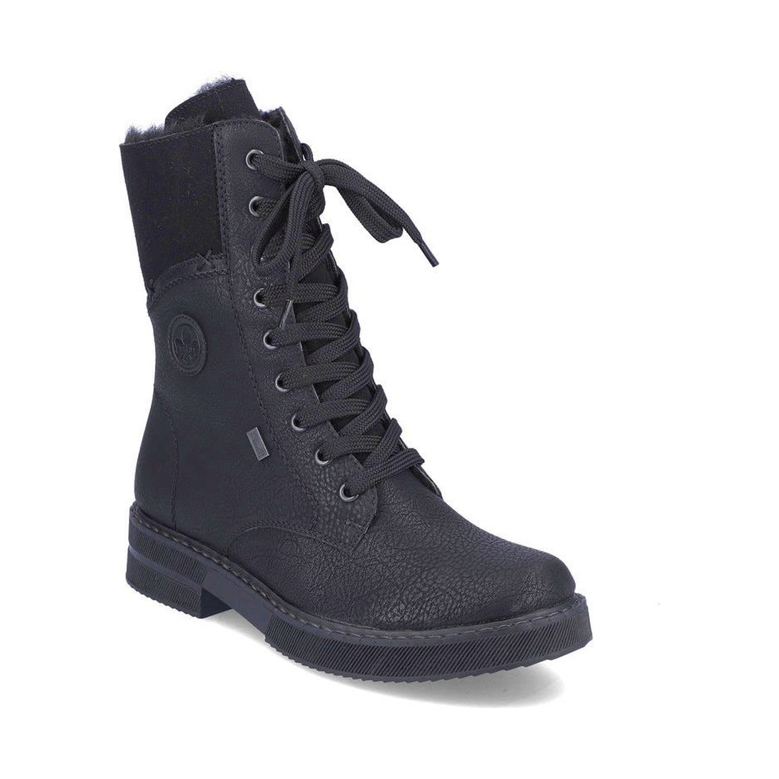 Rieker womens black casual closed booties | Vilbury London