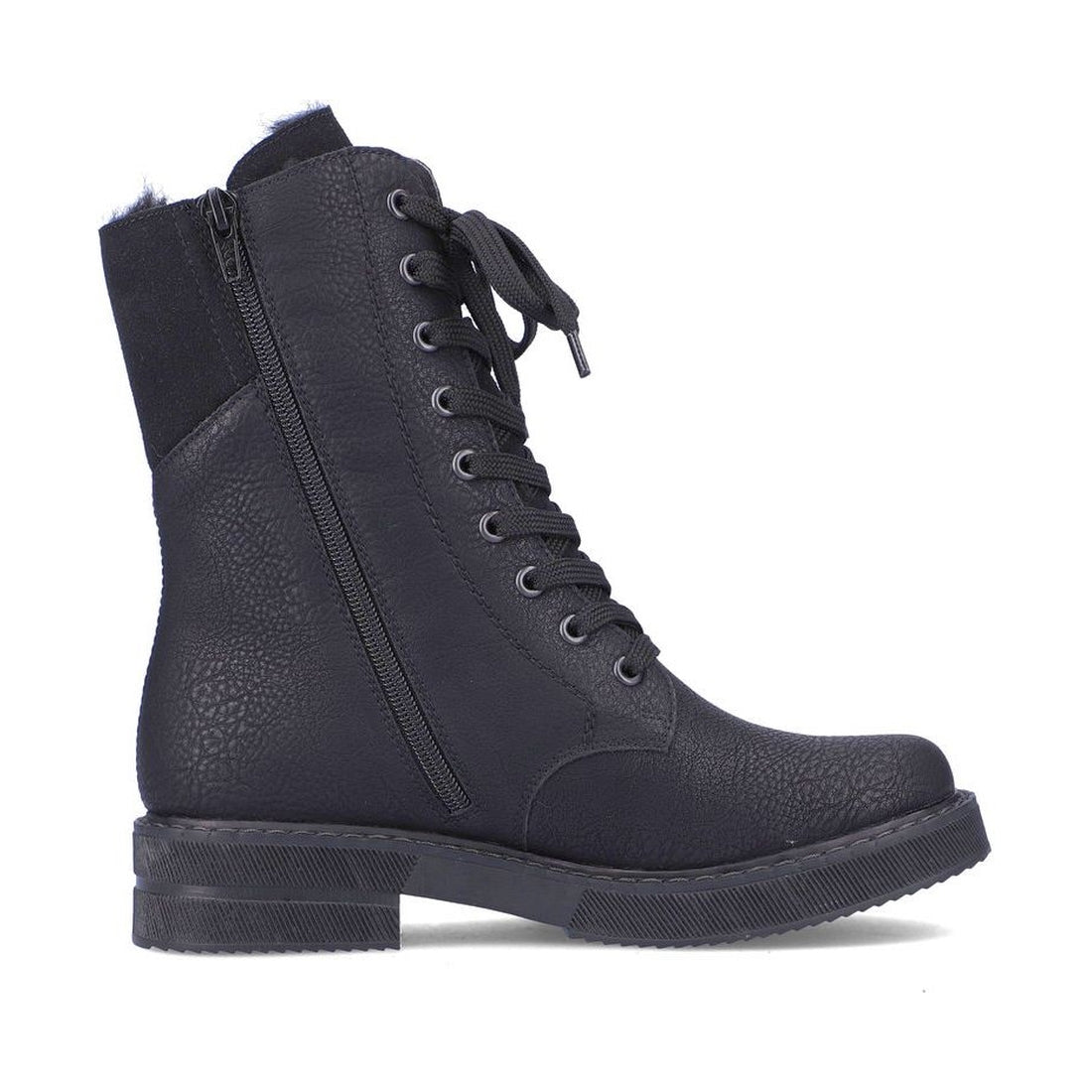 Rieker womens black casual closed booties | Vilbury London