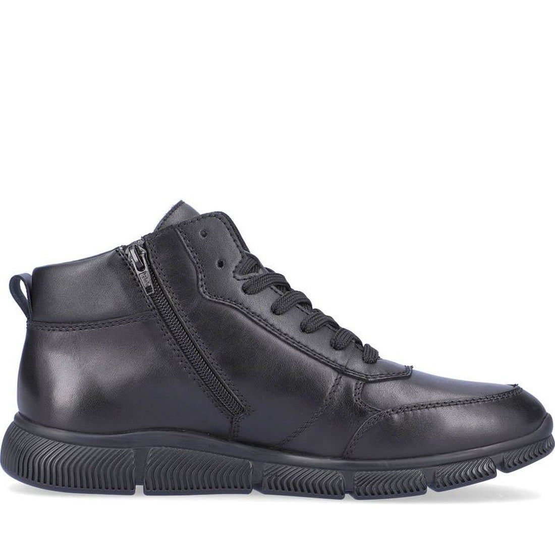 Rieker mens black casual closed booties | Vilbury London