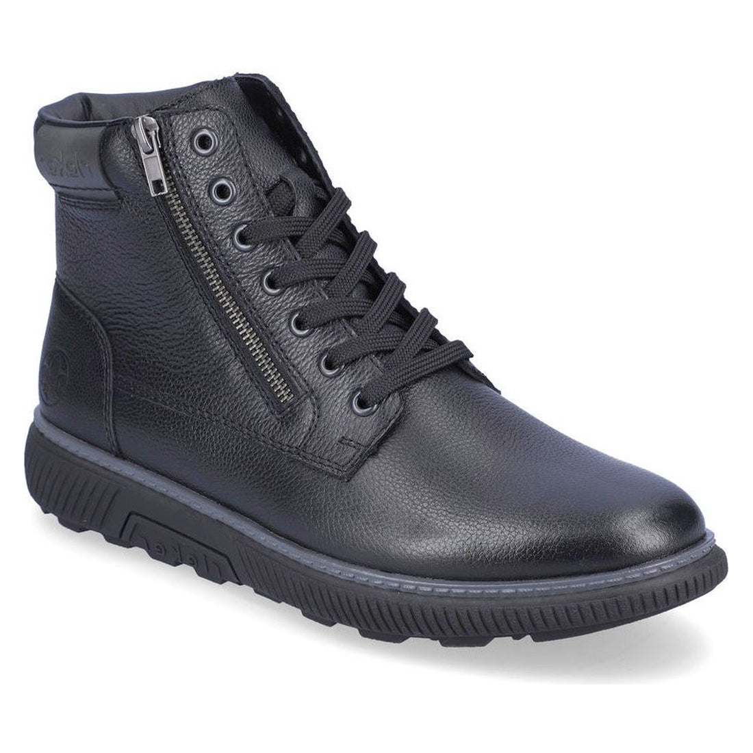 Rieker mens black casual closed booties | Vilbury London