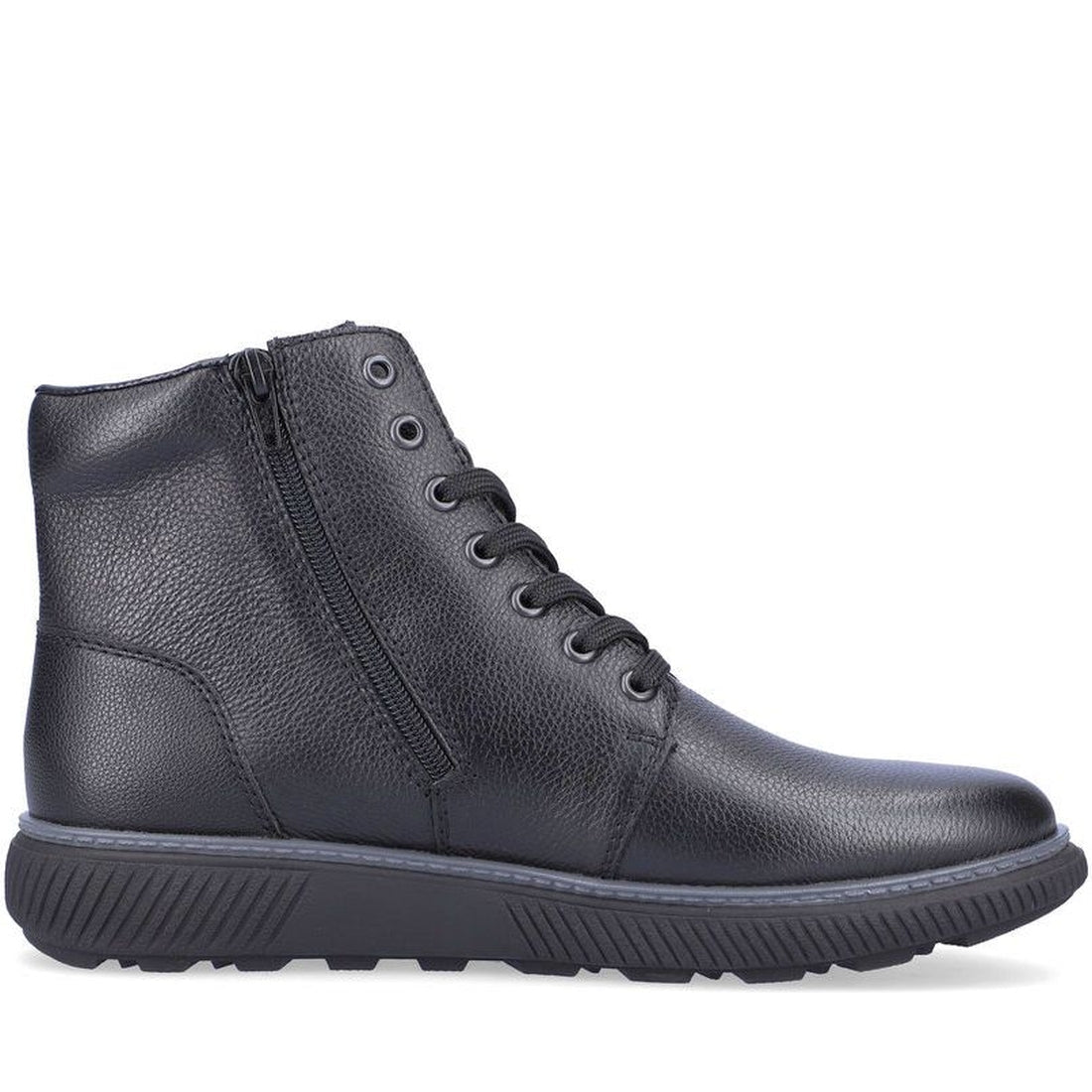 Rieker mens black casual closed booties | Vilbury London