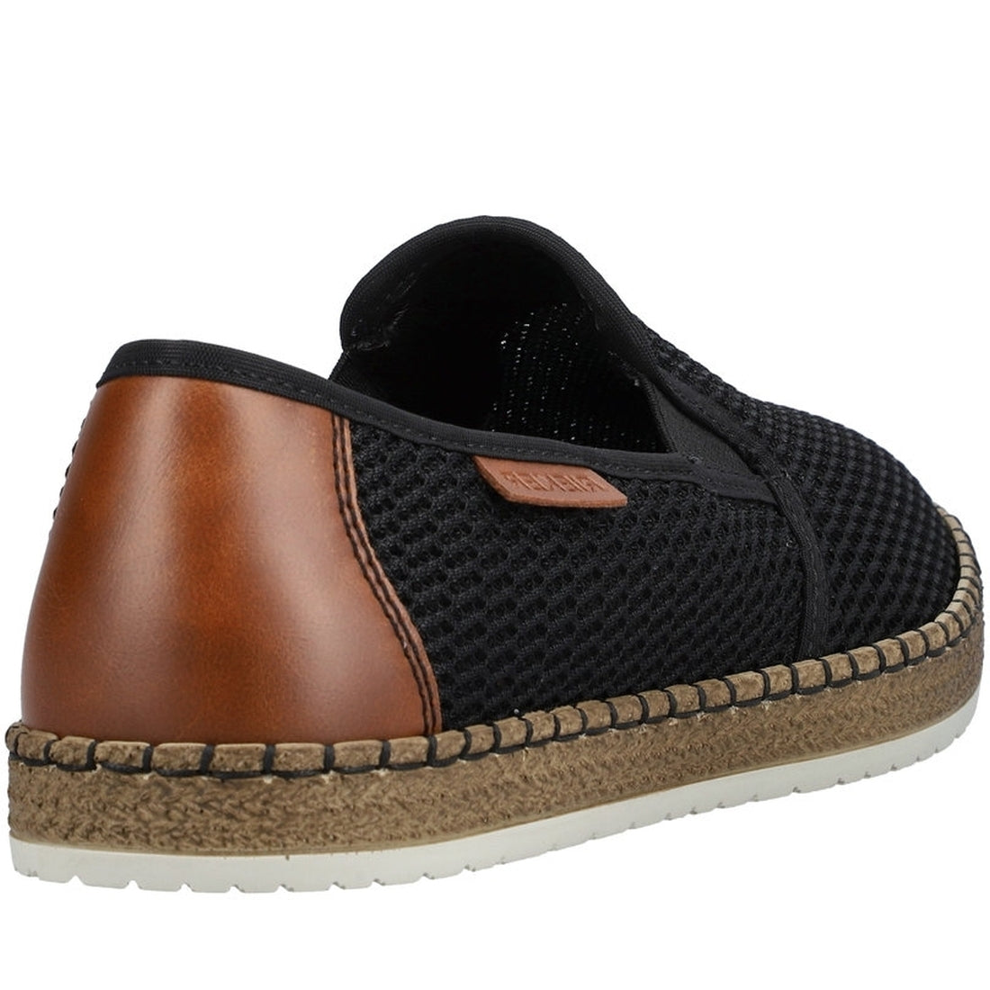 Rieker Mens schwarz casual closed shoes | Vilbury London