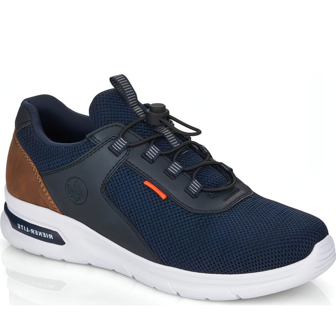 Rieker mens blue casual closed sport shoe | Vilbury London