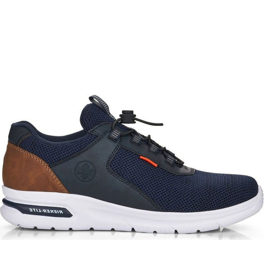 Rieker mens blue casual closed sport shoe | Vilbury London