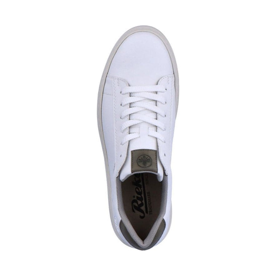 Rieker mens white casual closed sport shoe | Vilbury London