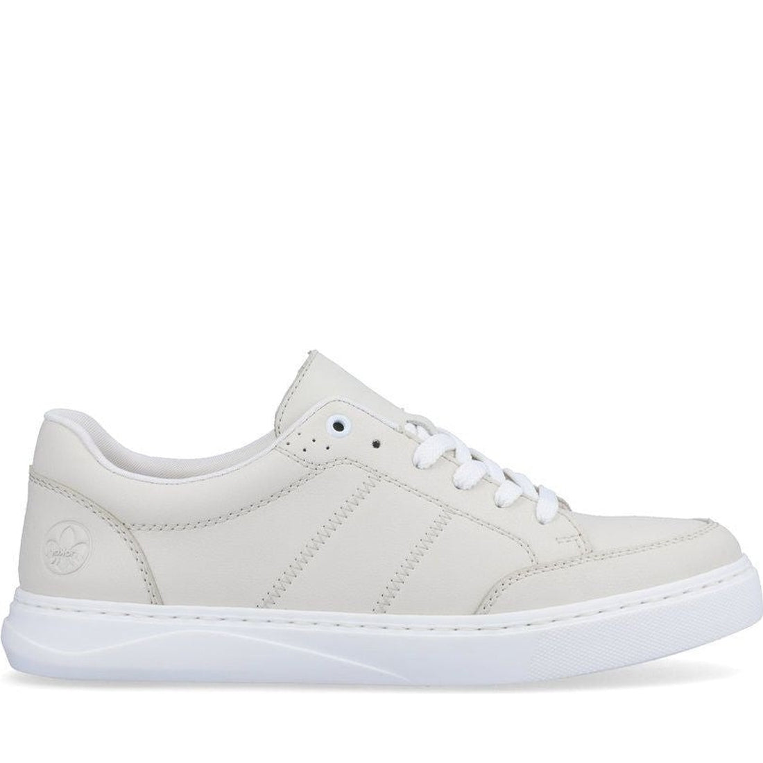 Rieker mens white casual closed sport shoe | Vilbury London