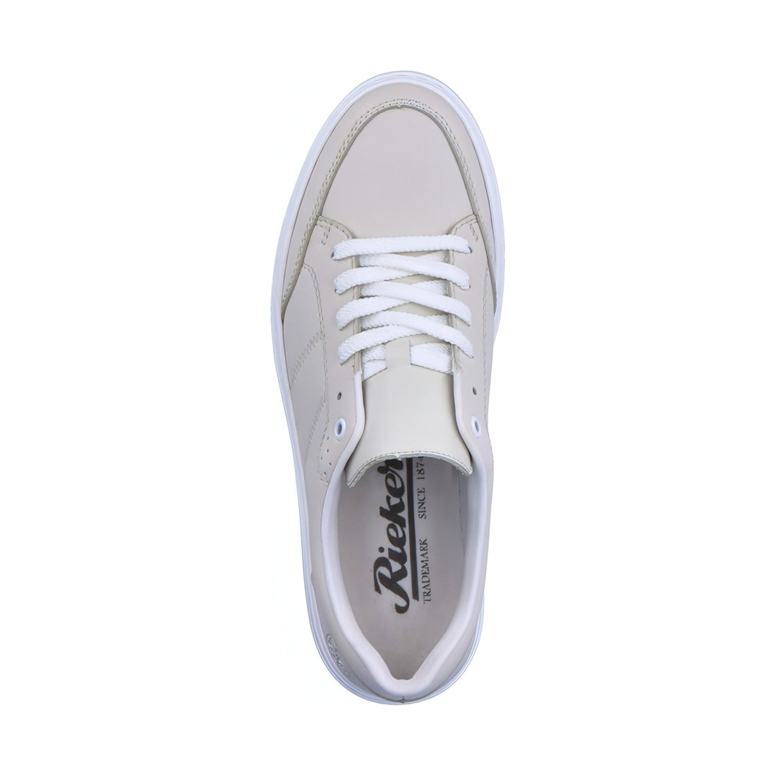 Rieker mens white casual closed sport shoe | Vilbury London