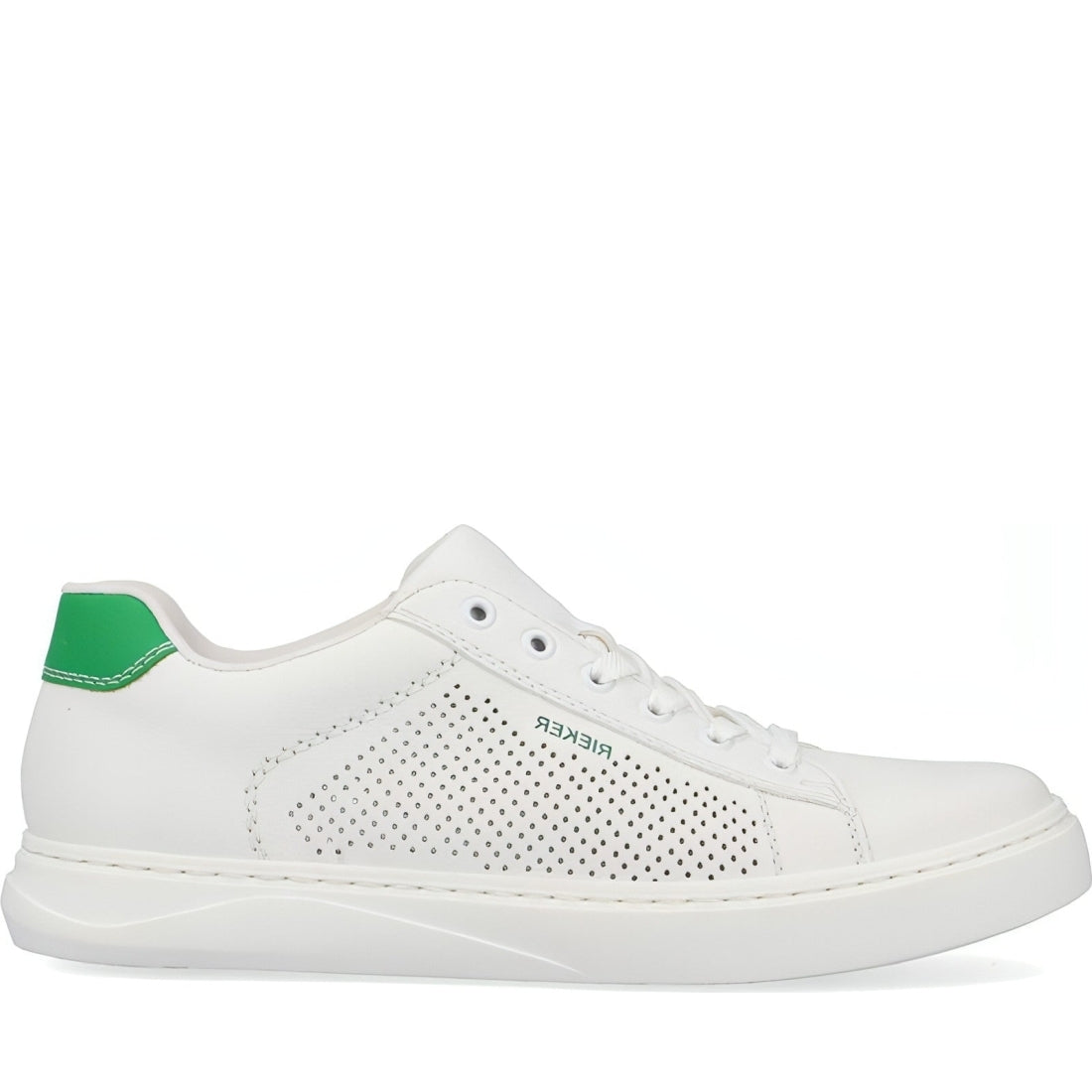 Rieker mens white casual closed sport shoe | Vilbury London