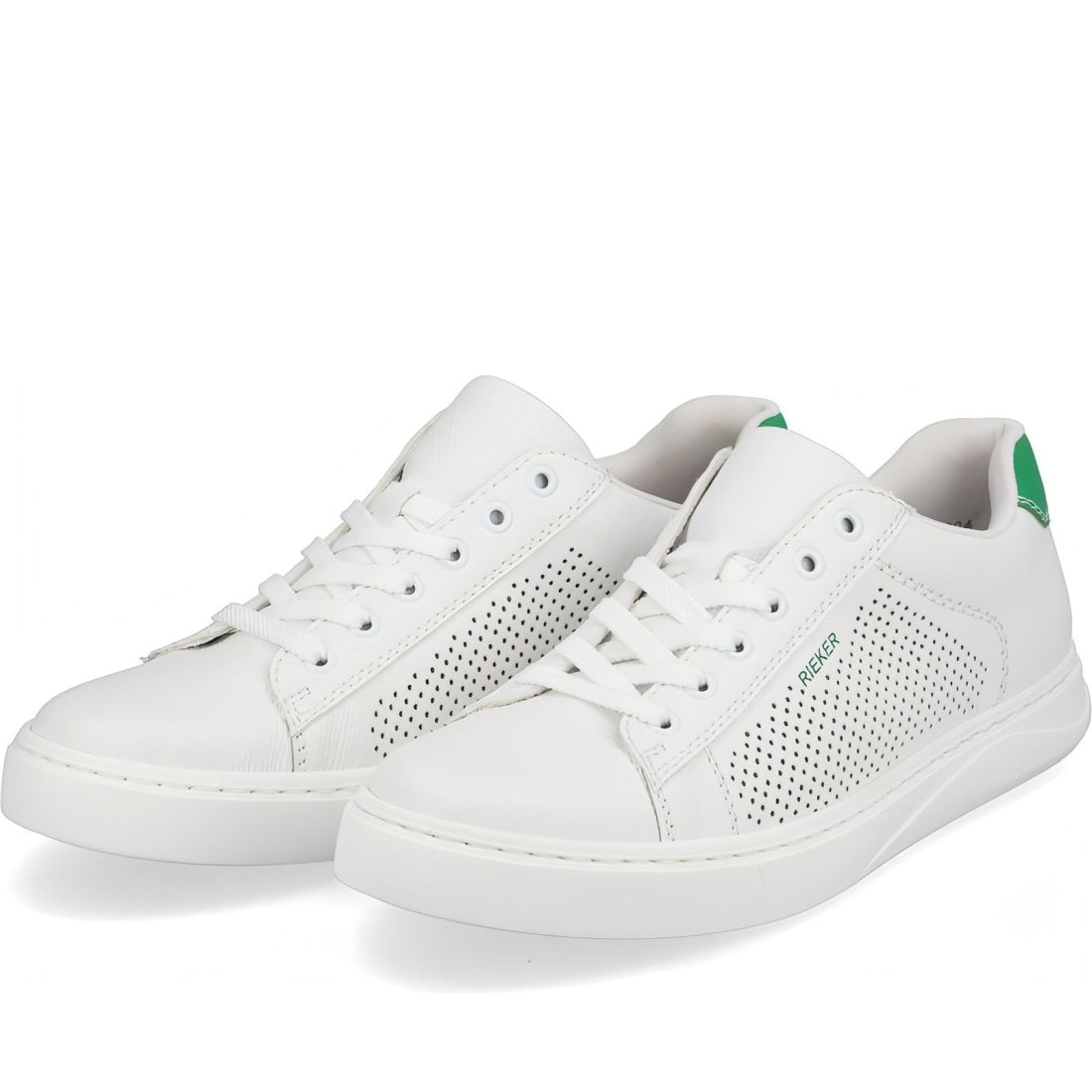 Rieker mens white casual closed sport shoe | Vilbury London