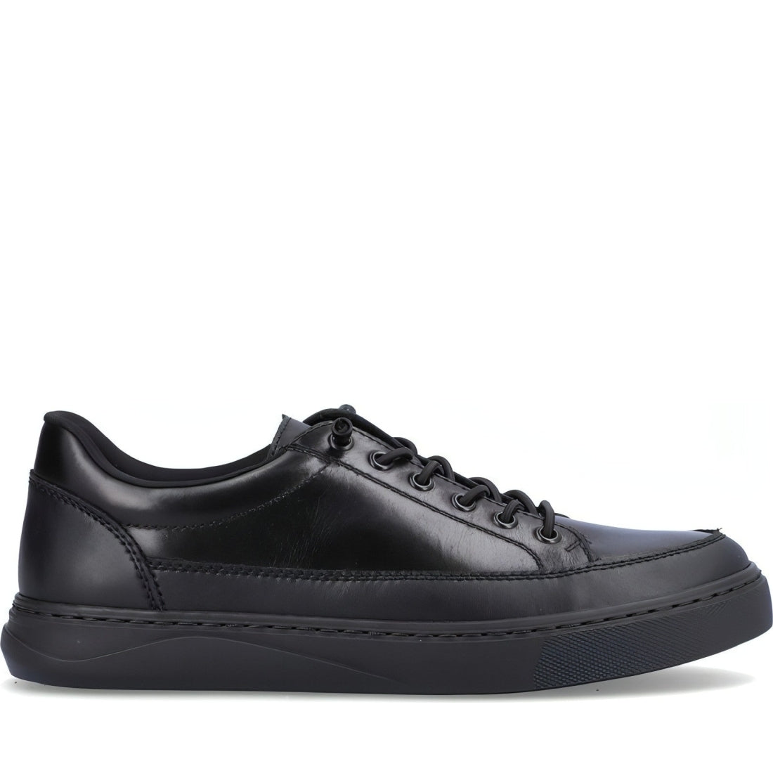 Rieker mens black casual closed sport shoe | Vilbury London