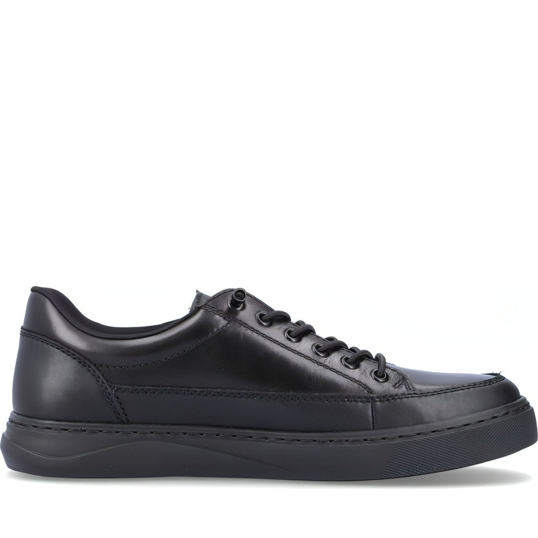 Rieker mens black casual closed sport shoe | Vilbury London