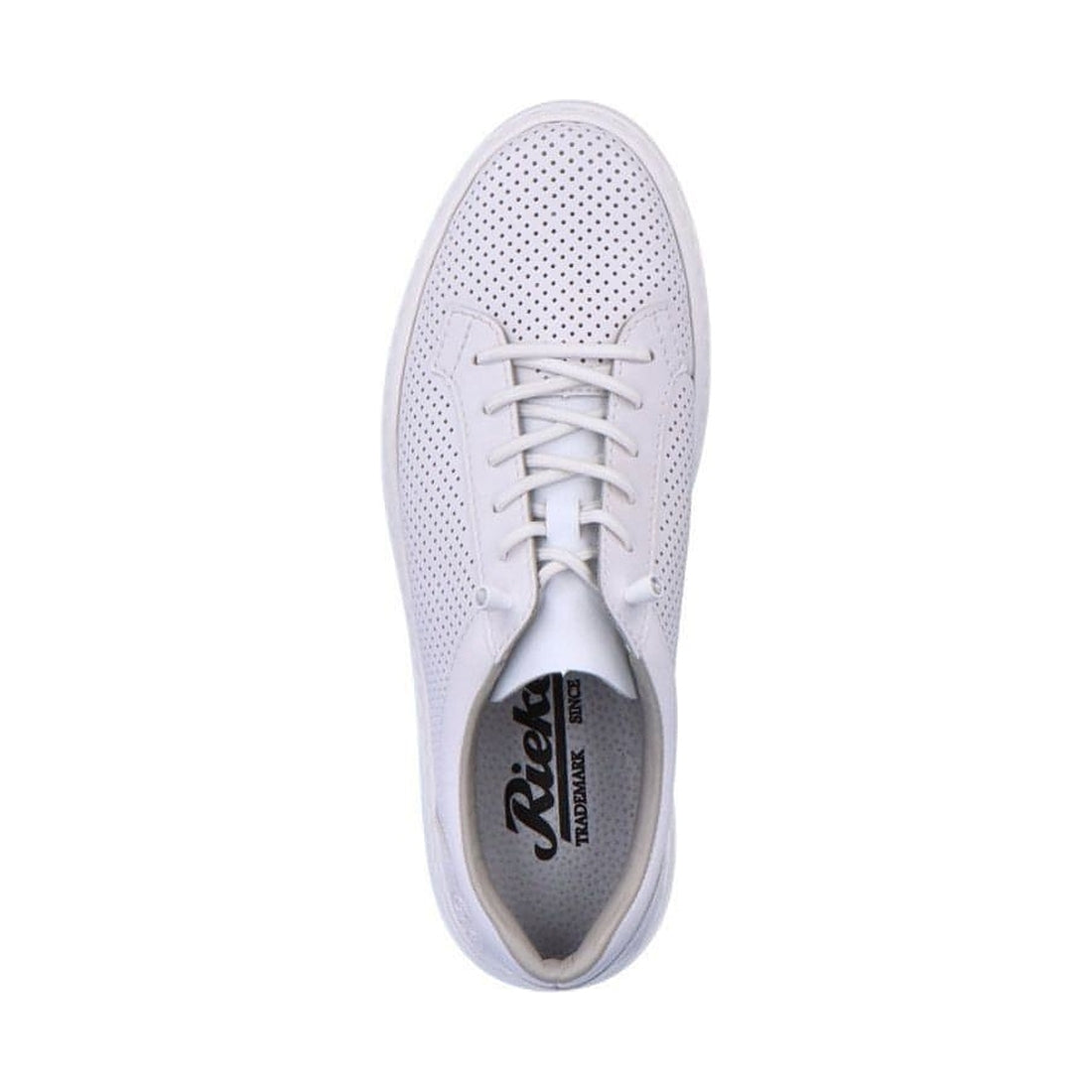 Rieker mens white casual closed sport shoe | Vilbury London