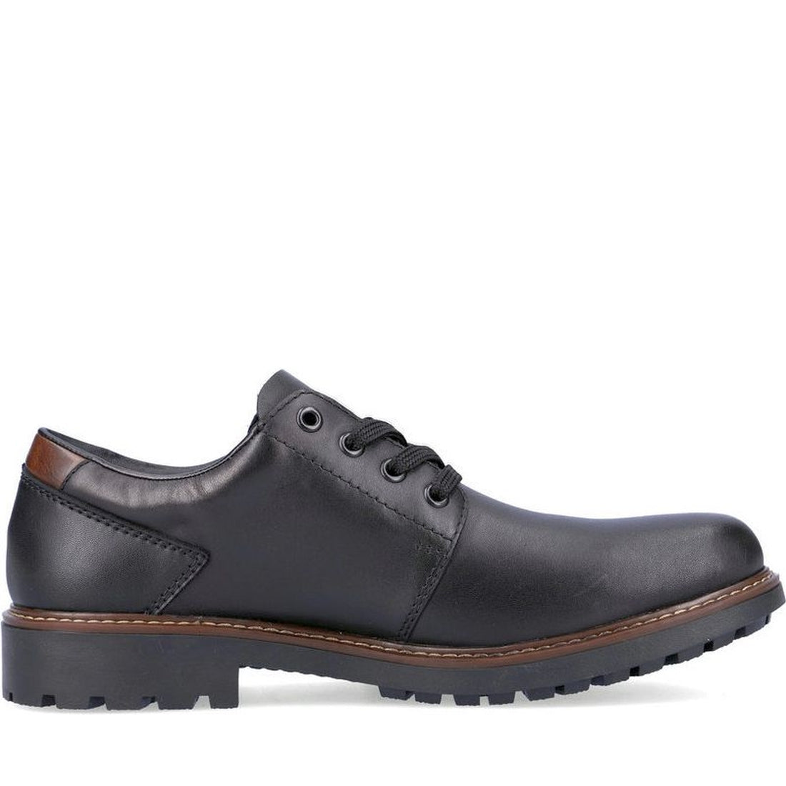 Rieker mens black casual closed formal | Vilbury London