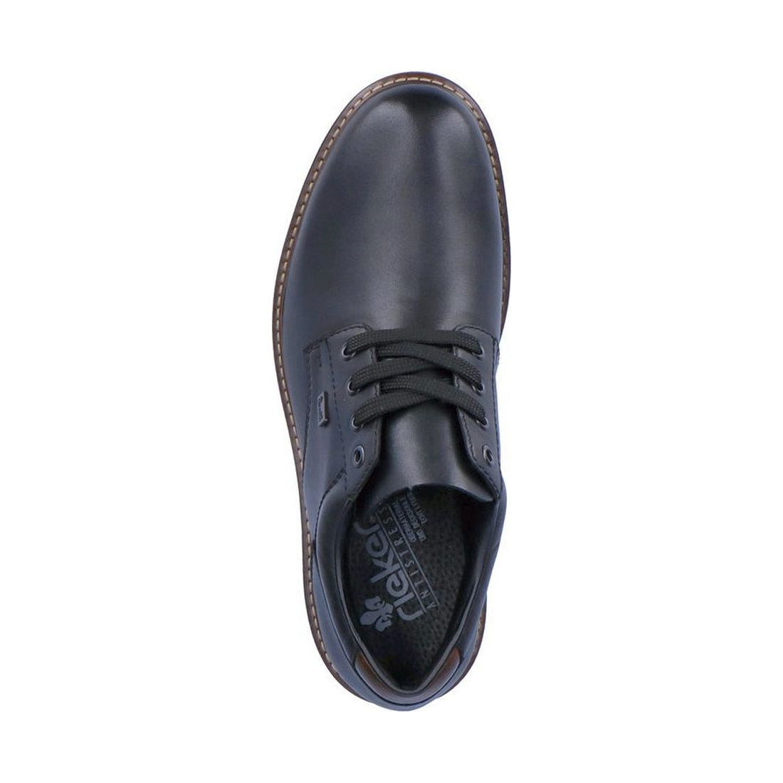 Rieker mens black casual closed formal | Vilbury London