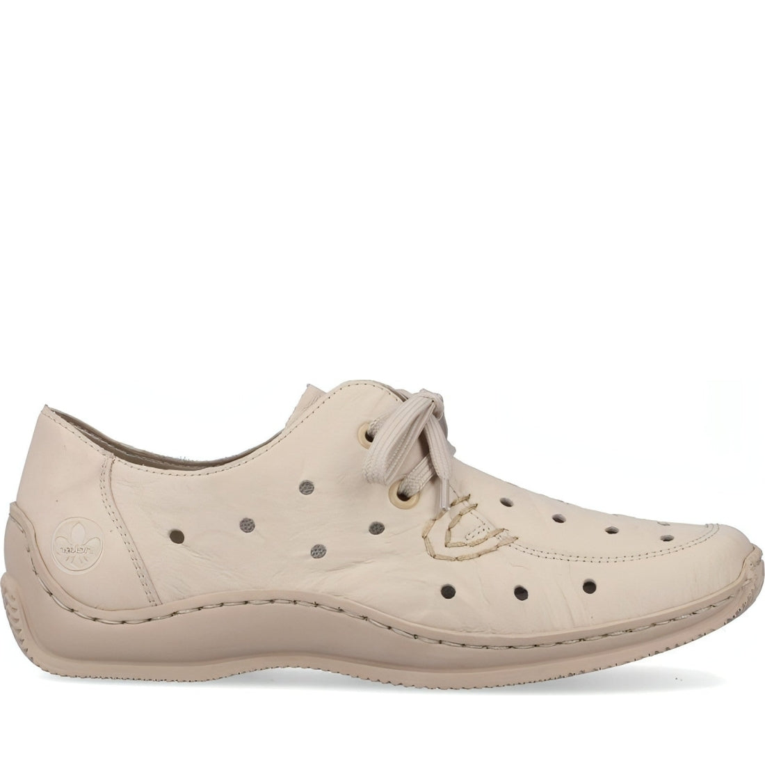 Rieker womens beige casual closed sport shoe | Vilbury London