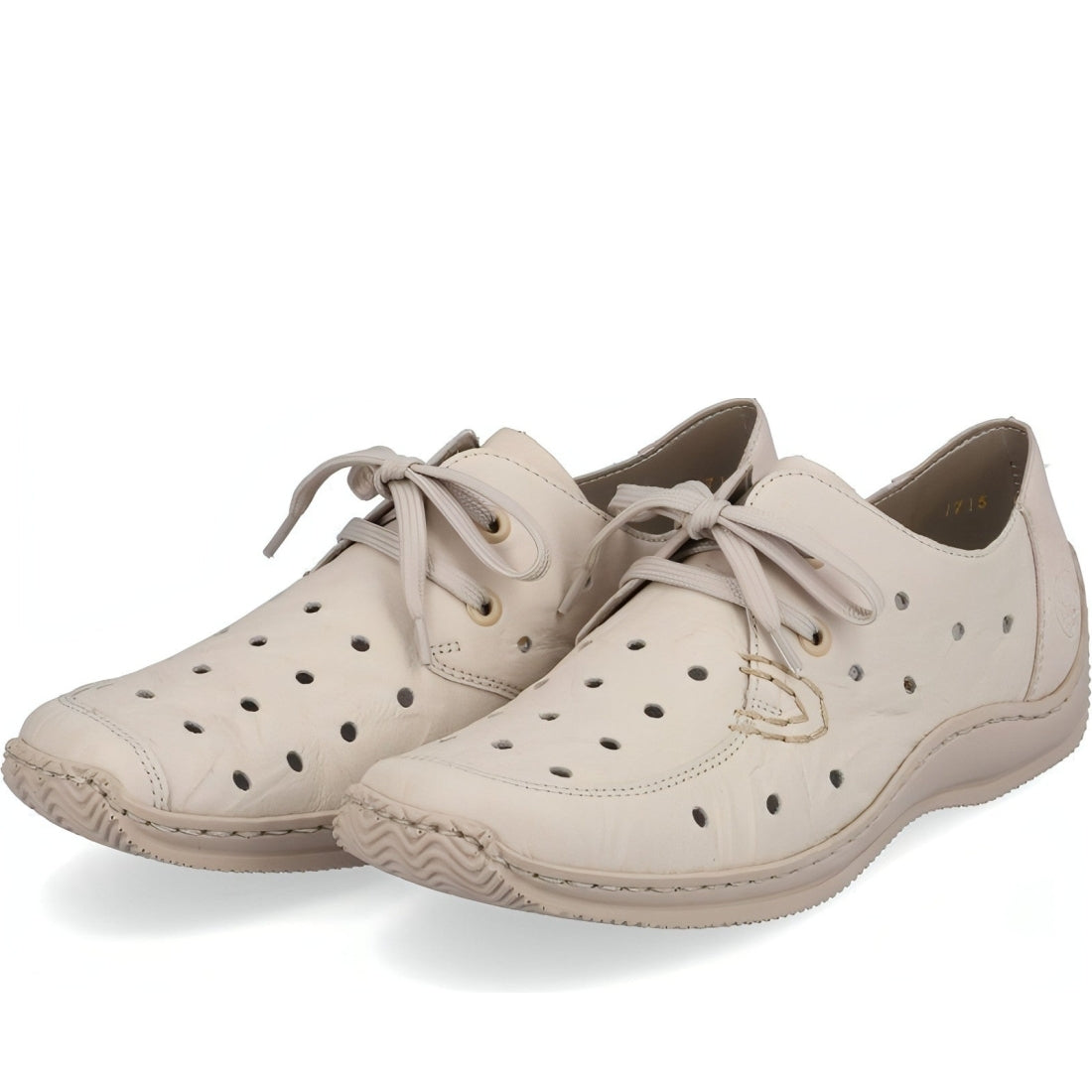 Rieker womens beige casual closed sport shoe | Vilbury London