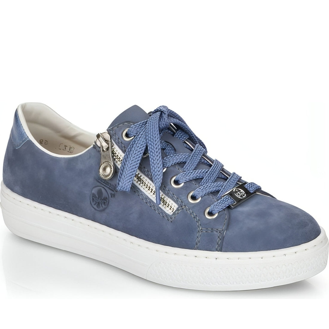 Rieker womens blue casual closed sport shoe | Vilbury London