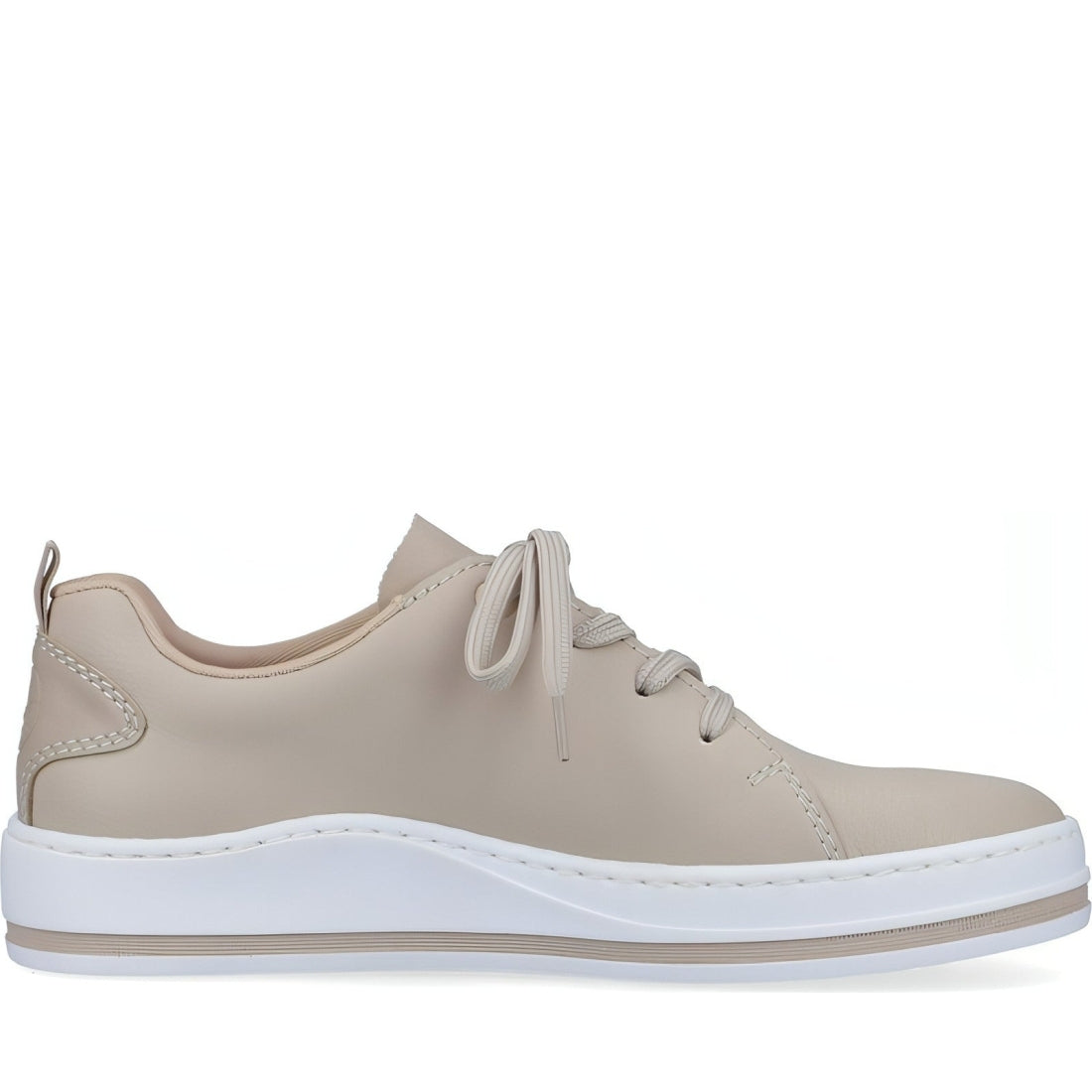 Rieker womens beige casual closed sport shoe | Vilbury London