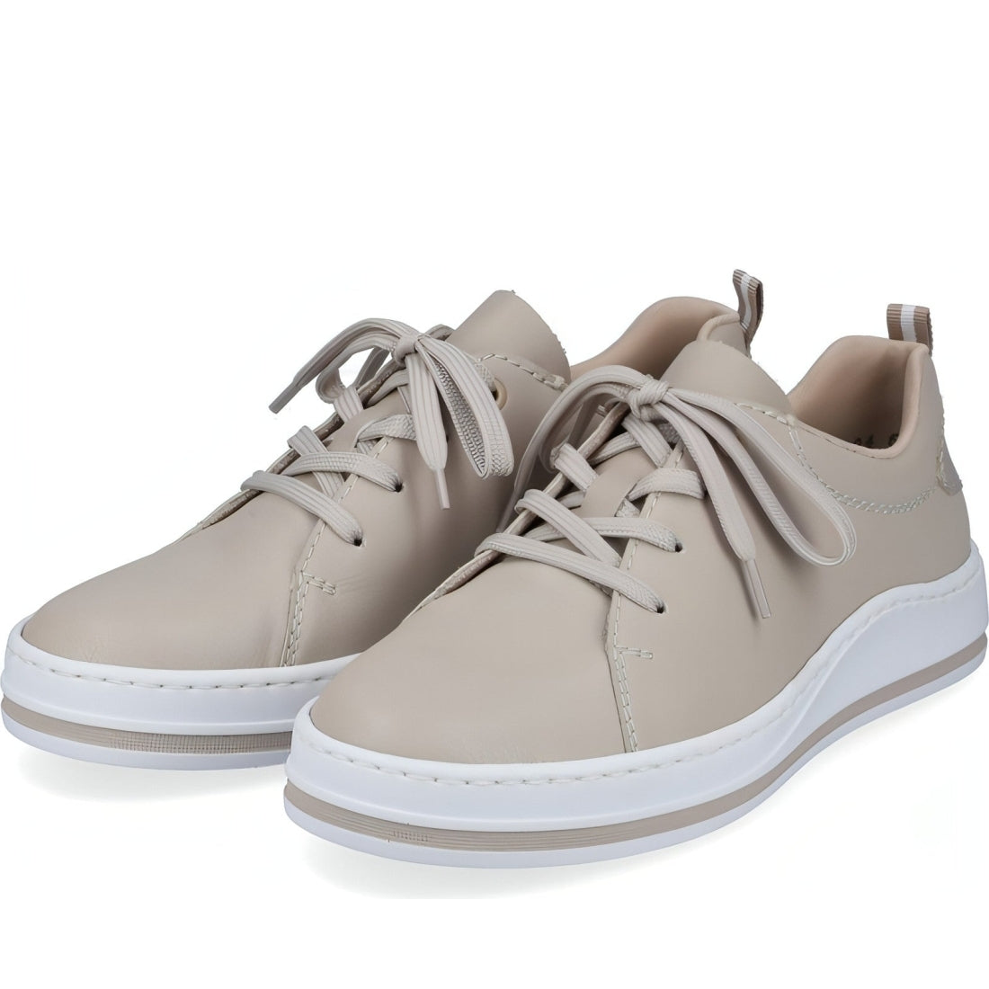 Rieker womens beige casual closed sport shoe | Vilbury London