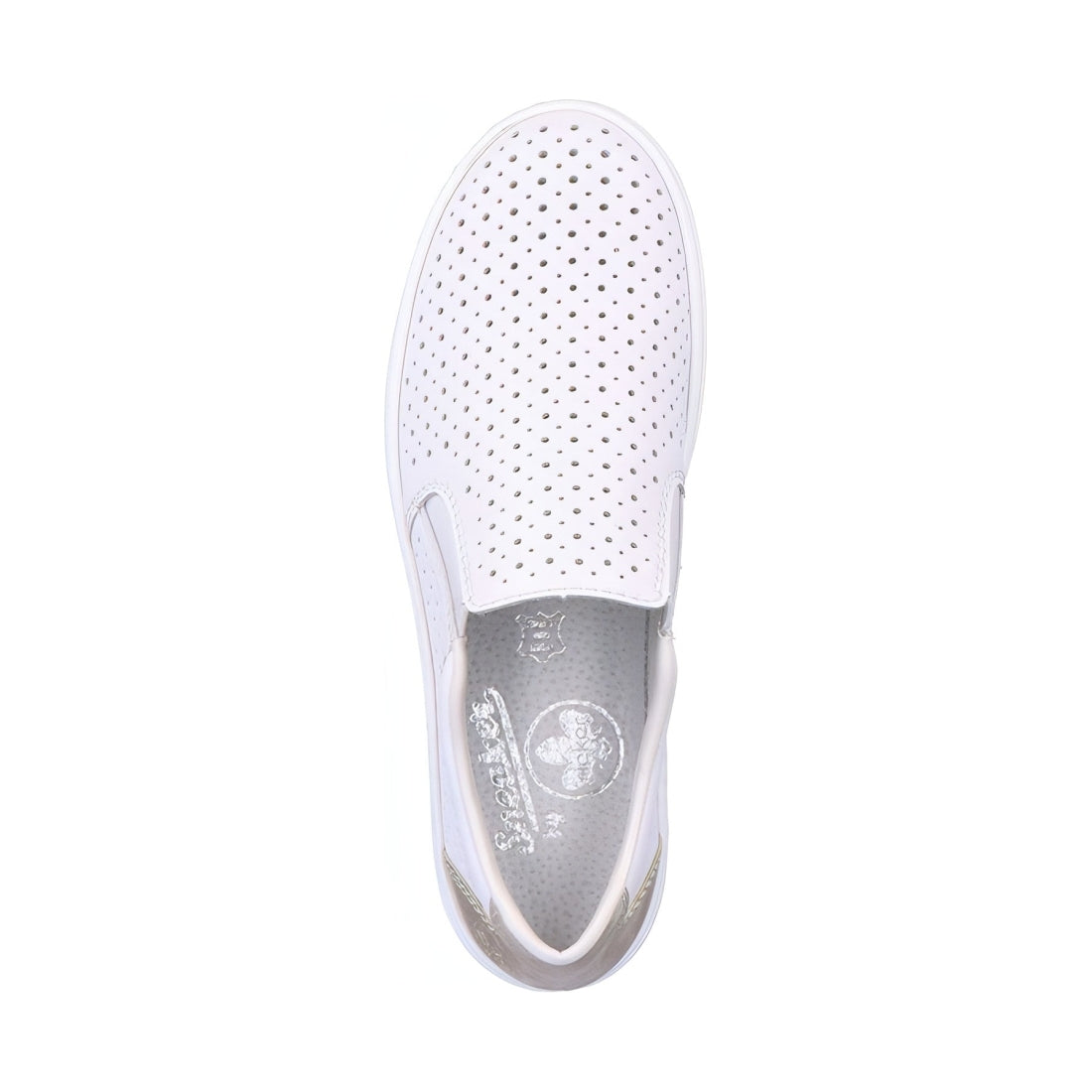 Rieker womens white casual closed sport shoe | Vilbury London