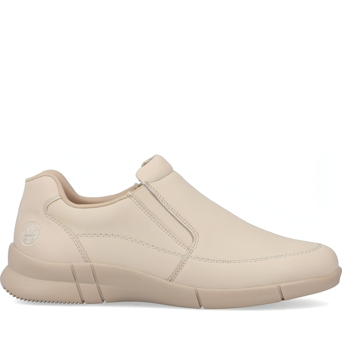 Rieker womens beige casual closed sport shoe | Vilbury London